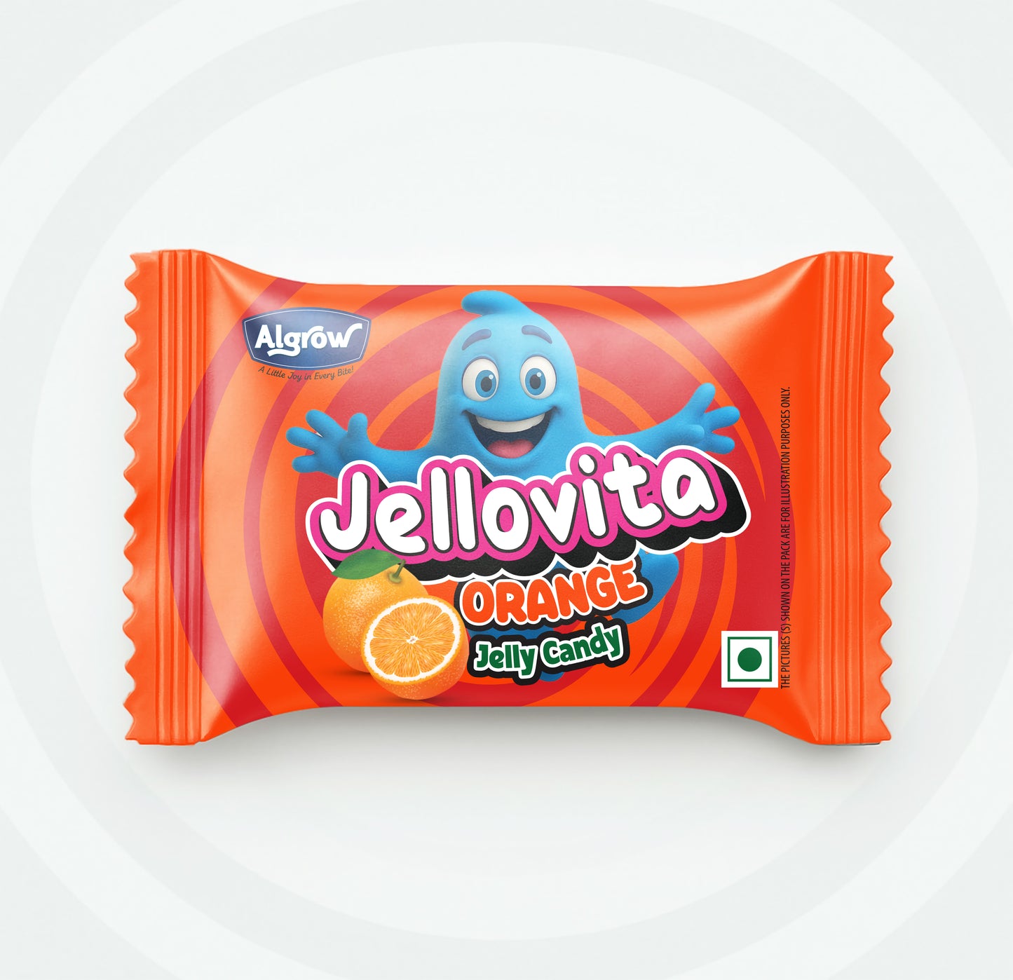 Jellovita Orange Jelly Candy (PACK OF 100 JELLY)