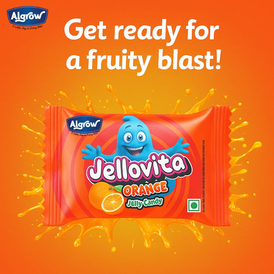 Jellovita Orange Jelly Candy (PACK OF 100 JELLY)